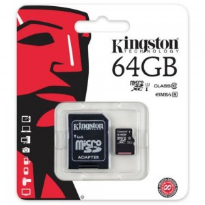 Cartão De Memoria Classe 10 64GB - Kingston