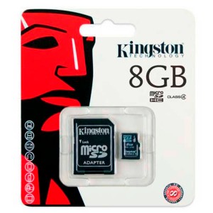 Cartão de Memória Classe 10 8GB - Kingston