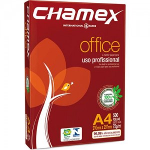 Papel Sulfite 75g Alcalino 210x297 A4 Office Ipaper Pct 500Fls - Chamex
