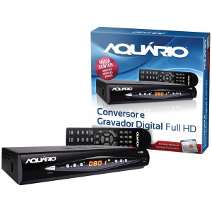 Conversor e Gravador Digital DTV-8000 Preto - Aquário