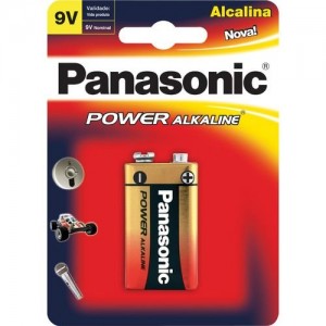 Bateria 9V Alcalina 6LF22XAB/1B24 - Panasonic